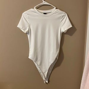 White short sleeve body suit - SHEIN - size small